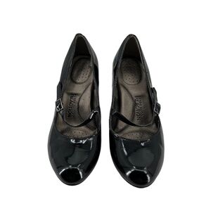 Kenneth Cole Black Patent Dance Team Mary Janes Size 7 Women’s